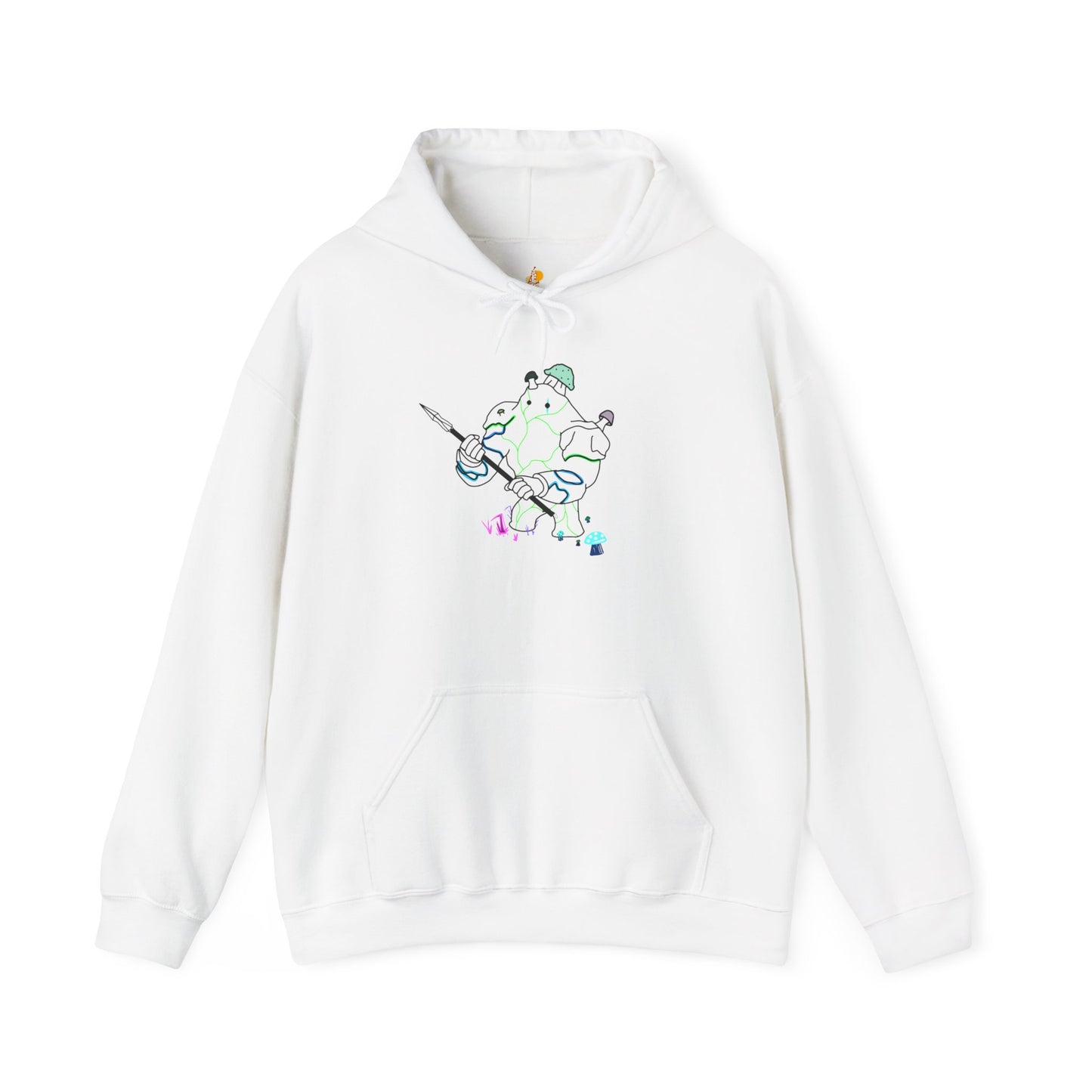 Rock Golem Hoodie Black or White